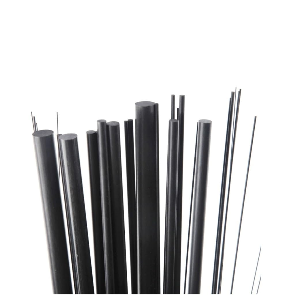Pręty z włókna węglowego o średnicy 500 mm, wał cylindryczny do samolotu RC, akcesoria kompozytowe DIY(7mm x 2pcs)