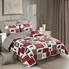 Virah Bella 3 Piece King Cabin Quilt Bedding Set Lodge Life Rustic Country Reversible Patchwork Comforter Set with Decorative Pillow Shams