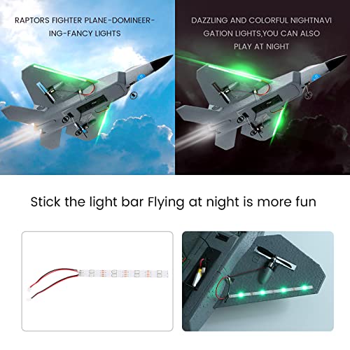 Siynhoo Rc Plane -F22 Raptor Model Toy Airplane Glider, 2 Channels 2.4 Ghz Remote Control Airplane Easy To Fly Rc Jet,Kids & Beginners F22 Easy To Fly Toy For Fighter Model Glider #TOP2
