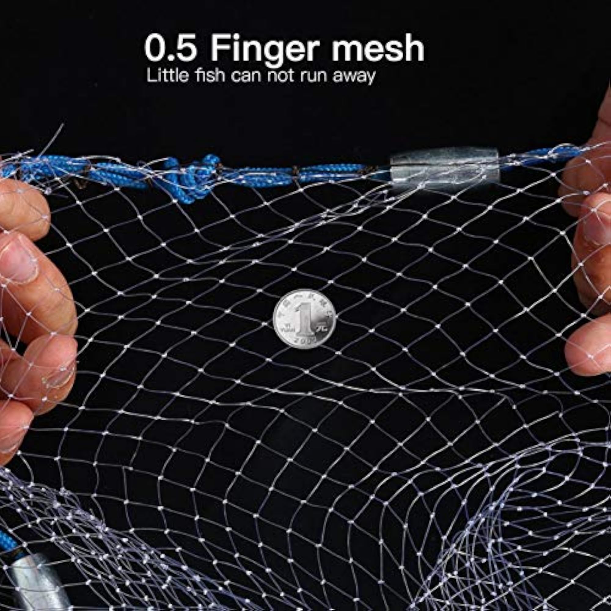 Fishing Monofilament Hand Throw Net for Bait Fish