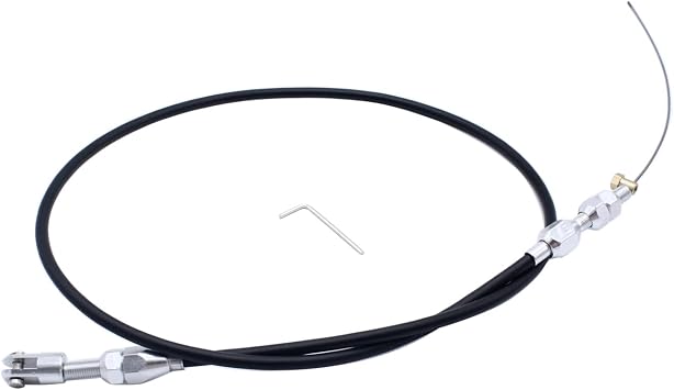 1 Set SHLPDFM Black LS Engine Throttle Cable 36" Braided Stainless Steel Throttle Gas Cable Fits for 97-07 Chevrolet/Chevy LS1 Engine 4.8L 5.3L 5.7L 6.0L