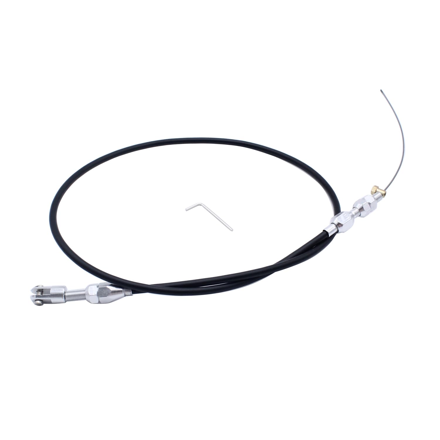Photo 1 of 1 Set SHLPDFM Black LS Engine Throttle Cable 36" Braided Stainless Steel Throttle Gas Cable Fits for 97-07 Chevrolet/Chevy LS1 Engine 4.8L 5.3L 5.7L 6.0L