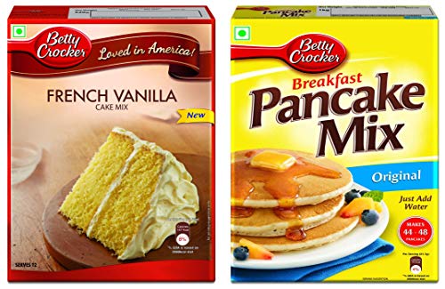 Image of Betty Crocker Pancake Mix, 1 kg and Betty Crocker Super Moist Cake Mix, French Vanilla Flavor 520 g
