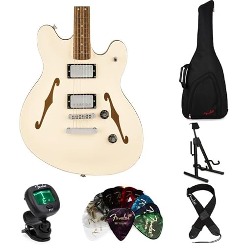 Squier Affinity Series Starcaster �f���b�N�X�Z�~�z���[�{�f�B�G���L�M�^�[�G�b�Z���V�����o���h��-�I�����s�b�N�z���C�g