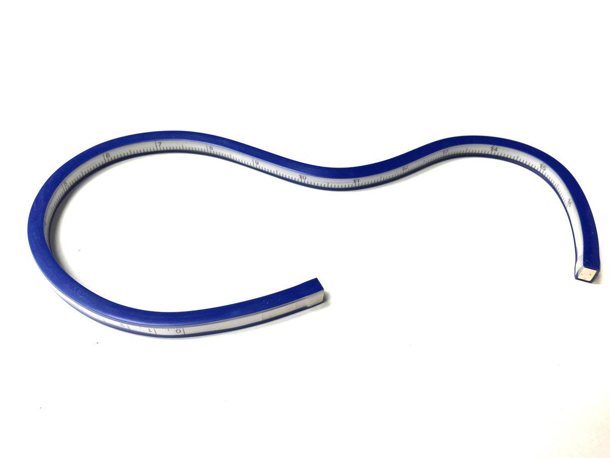 Flexible Curve Ruler 16-Inch – Bendable Design & Measuring Tool For Quilting & Crafts