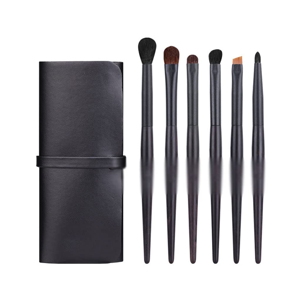 Juego de 6 brochas for Sombra de Ojos, brocha for Sombra de Nariz, brocha for Maquillaje de Ojos, brocha for Detalles