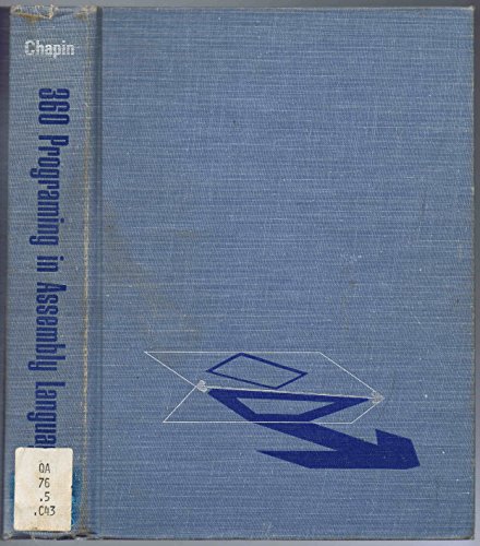 360 Programing in Assembly Language B001AG9UP4 Book Cover