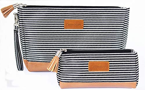 Large Travel Makeup Bag with Small Cosmetic Pouch for Purse, Makeup Clutch