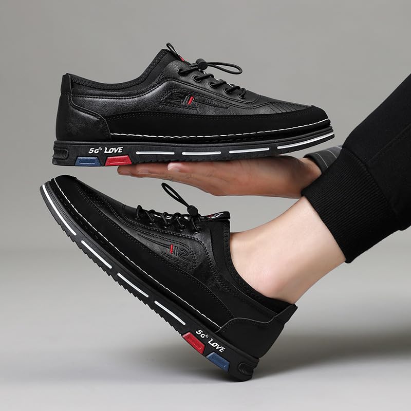 Men's Casual Dress Shoes Fashion Sneakers Business Comfortable Oxfords Walking Slip On Lace Up Shoes2
