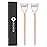 KINGMAS Eyelash Comb Separator, Eye Lash Separator Eyelash Definer Mascara Comb Applicator With Cover - Arc Designed (Apricot Pink (2Pcs))