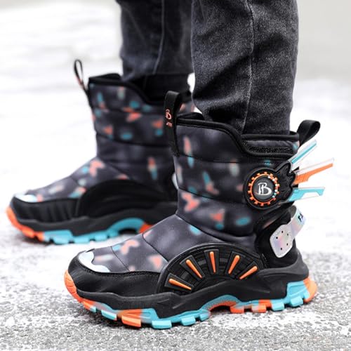 Platform Snow Boots For Girl Insulated Cold Weather Boots Boy Warm Boots With Plush Lined Snow Shoes For Kids Girl2