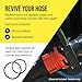 Mission Automotive [8 Pack] RV Sewer Hose Replacement Gaskets for Camco RhinoFLEX/Revolution/Easy-Slip - Equivalent to 39834 - Rubber Seal Fittings