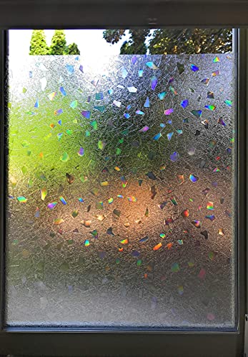 Vinilo para ventana efecto vidriera con diseño 3D 45x200 cm miniatura 3