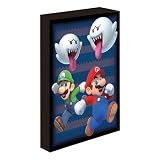 Pyramid Super Mario – Boo Blast – Leinwand beleuchtet 40 x 30 cm