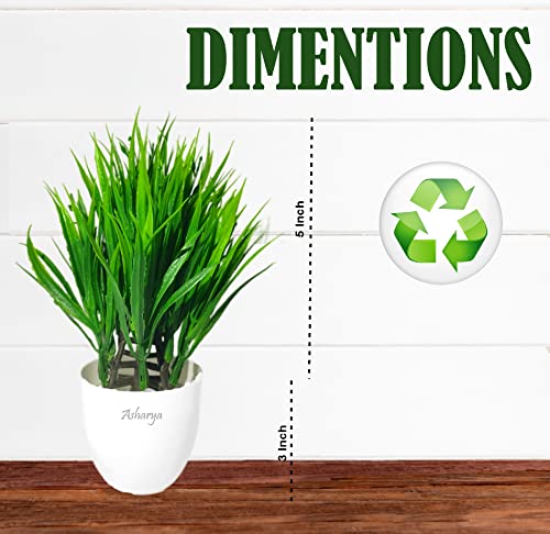 Image of Artificial Indoor Plant with Decorative Pot, Home Decor (Green long)