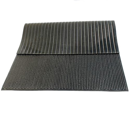 Actiasmat Heavy Duty Rubber Stable Mat - 10mm Thick 6 x 4 (1.83m x 1.22m) Anti-Fatigue Waterproof Slip-Resistant