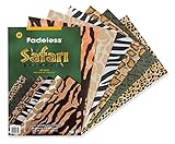 Fadeless  Safari Prints Paper, 6 Assorted Patterns,  12