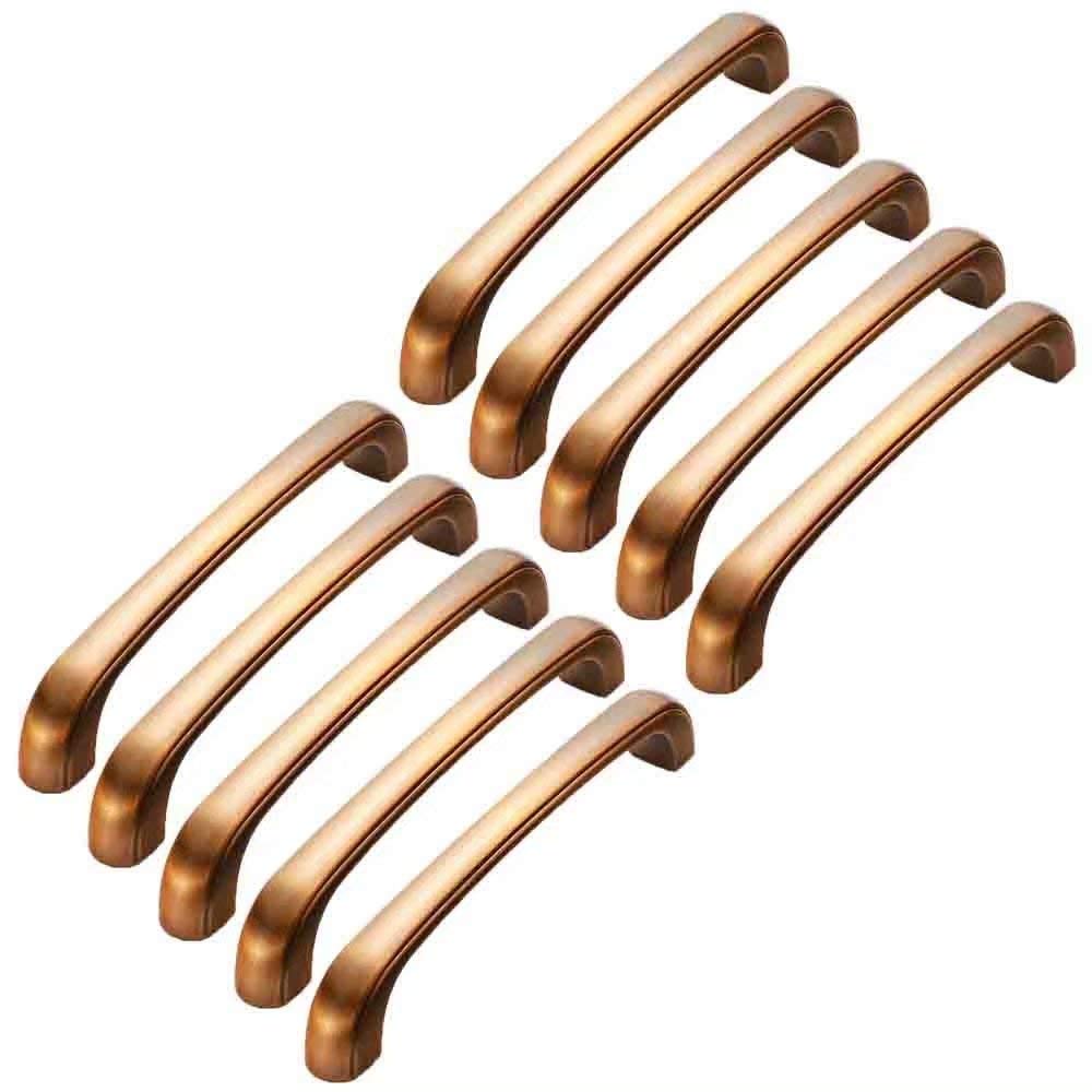 10 Stück Küchenschrankgriffe Schubladengriffe Möbelknöpfe Türknöpfe Zinklegierungsgriffe Klassische Schubladengriffe (Retro-Kaffee)