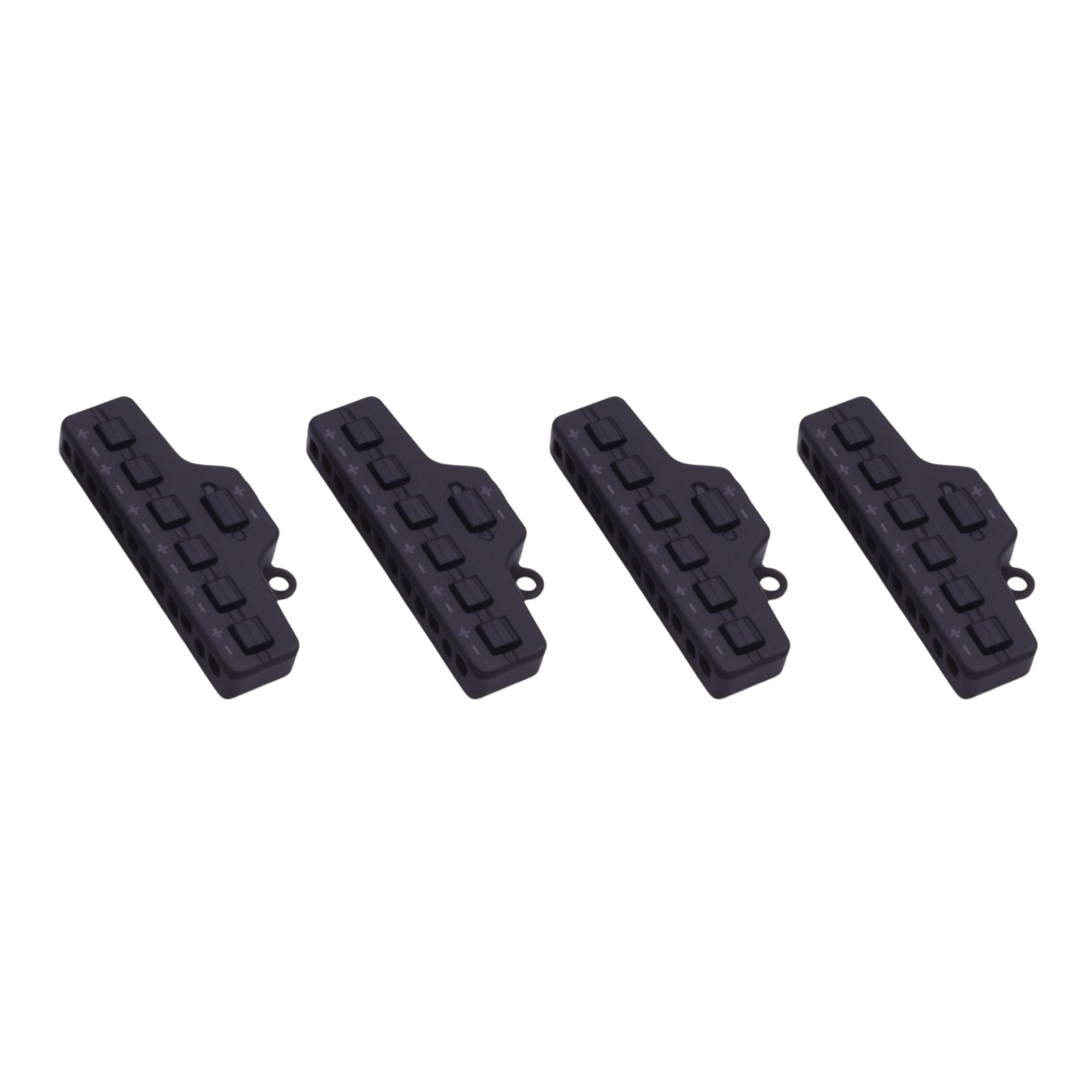 aeobdai 4PCS Wiring Terminal 6 in1 Wire Splliter Connector for LED Lighting Miniature Model Street Lights Dollhouse Lights