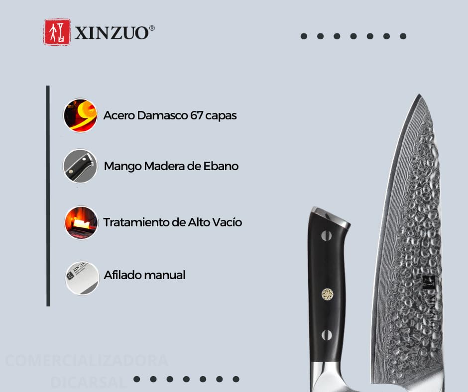 Cuchillos, Kitchen cuchillo chef Marca XINZUO (3)