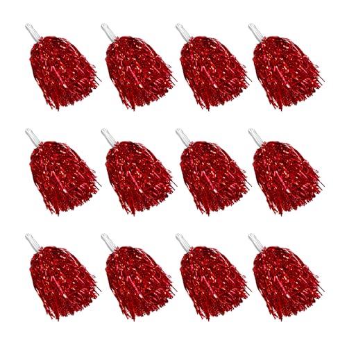 Lot De 12 Pompons De Pom-pom Girl : Pompons De Sport Pom-pom Girl Pom