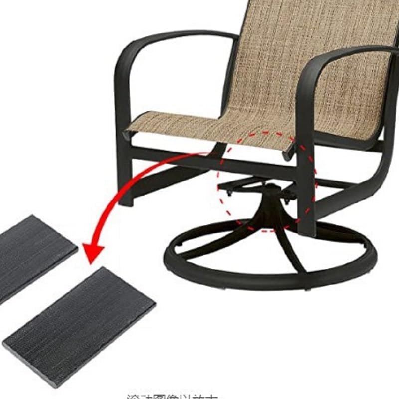 4 Pack Patio Chair Spring Plates Swivel Rocker Fiberglass Rocking Plate Parts for Indoor Outdoor Furniture image 5