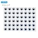 PATIKIL Fishing Lure 3D Eyes 12mm, 100Pcs Waterproof Artificial Fish Eye Fly Tying Lures Crafts Tackle Accessory for Fishing Baits DIY, Silver Tone