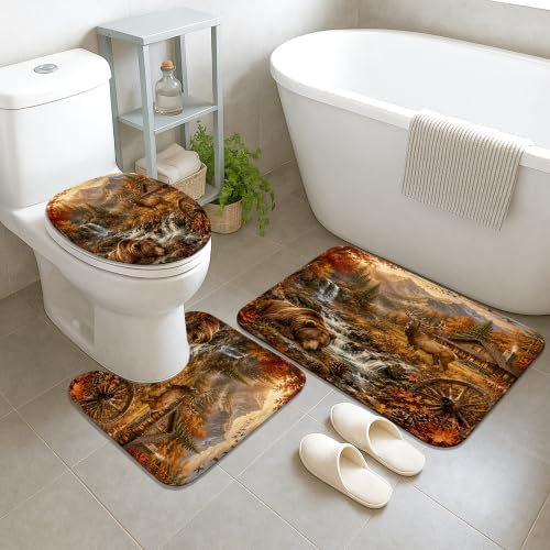 Rideaux de douche rustiques en toile durable lavable de qualité supérieure