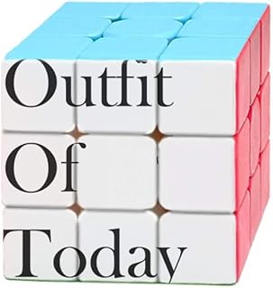 Outfit of Today Art Deco Gift Fashion Magic Cube Puzzle 3x3 Toy Game Play