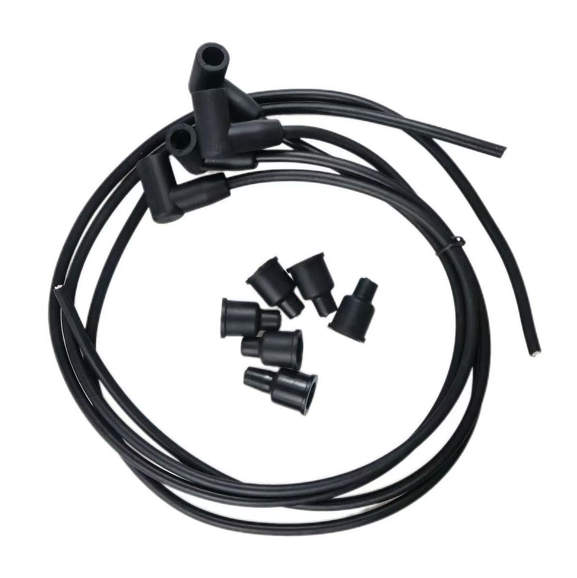 Universal Spark Plug Wire Set4 Cyl Solid Copper Wire Core R1813
