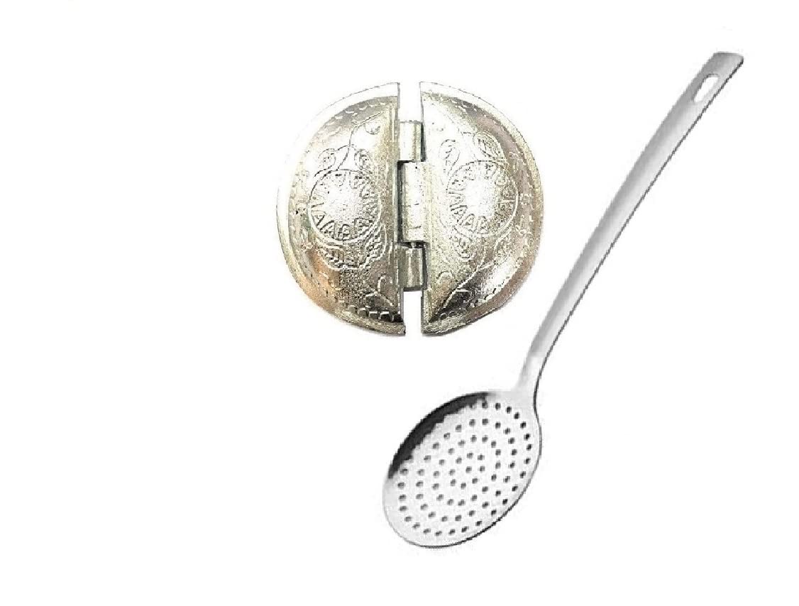 GOODFEEL Buy Aluminum Gujiya Maker Mould Cutter Sacha Machine, Kitchen Molds for Festivals,with Pure SS Poni Pack of 2 (Multicolour)