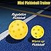 Mini Pickleball Training Balls - Warm Up Pickleball Drills, Enhance Reaction Time & Hand-Eye Coordination | Ideal Gift for All Ages and Skill Level (Yellow)