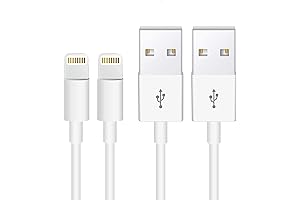 2Pack Apple Original Cable [Apple MFi Certified] Lightning to USB Cable for all Apple Devices