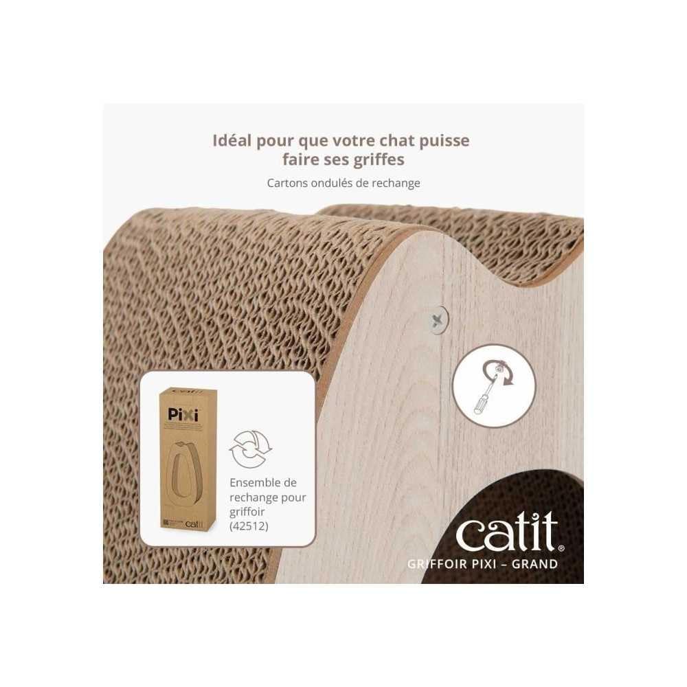 Catit Pixi Rascador de cartón para Gato, Alto