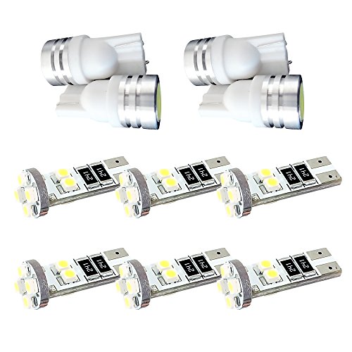 Xenon White AGT Interior LED Package Kit Compatible With Chevy Volt 2011-2013