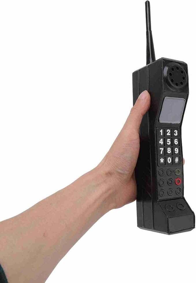 90s Phone Prop, Portable Vintage Brick Fake Phone, Old Retro Brick Cellphone Ornament Iron 80s Retro
