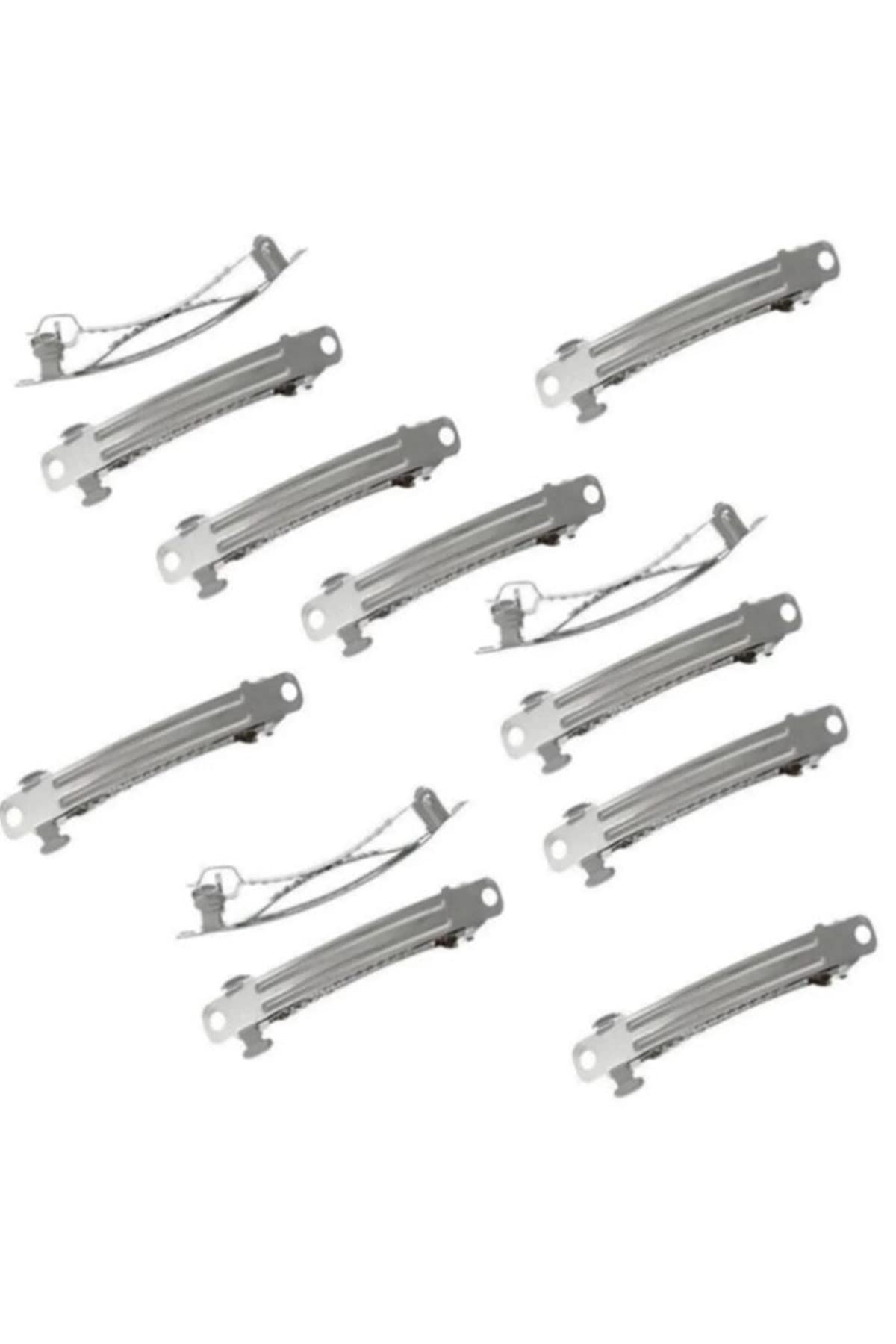 Hobigram 5 Adet 5 Cm Gümüş Renk Metal Otomatik Toka Boş Süslenmemiş - TK2702202320