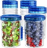 Delicatessen Recipientes Para Alimentos Con Tapas (32 onzas – Paquete de 10), Contenedores Para Congelador Para Alimentos...