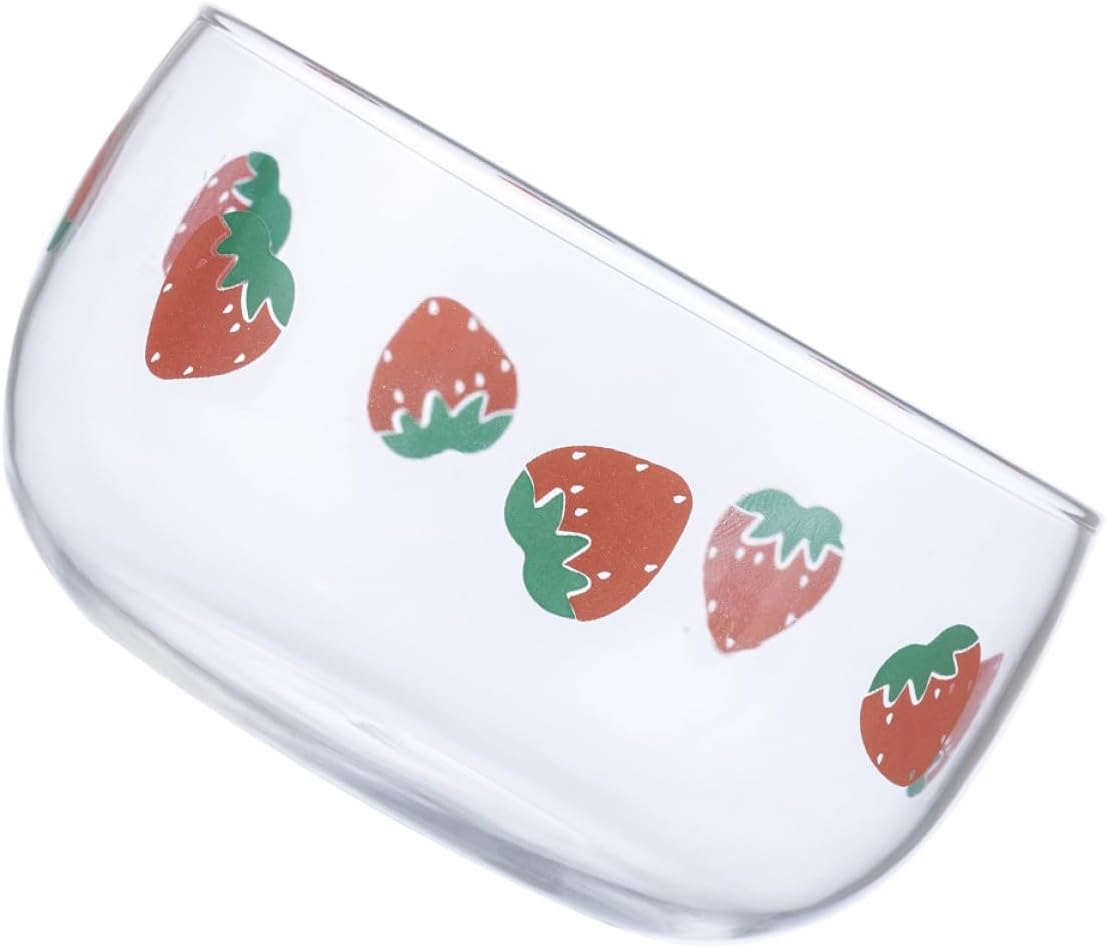 Glass Salad Bowl Fruit Bowl 500ml Adorable Design Multi-Function Kitchen Tableware for Hotels and Celebrations