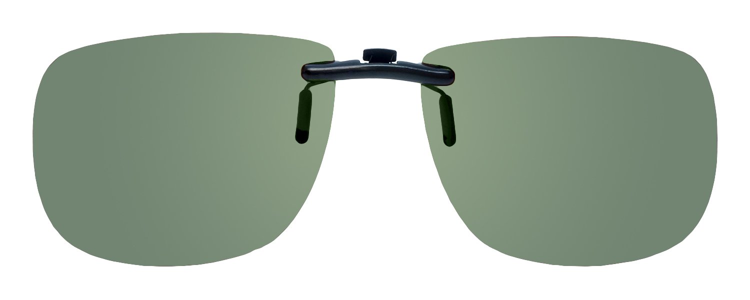 MONTANAEyewear Polarized Clip-On Sunglasses C2A in G15 Green 54mm