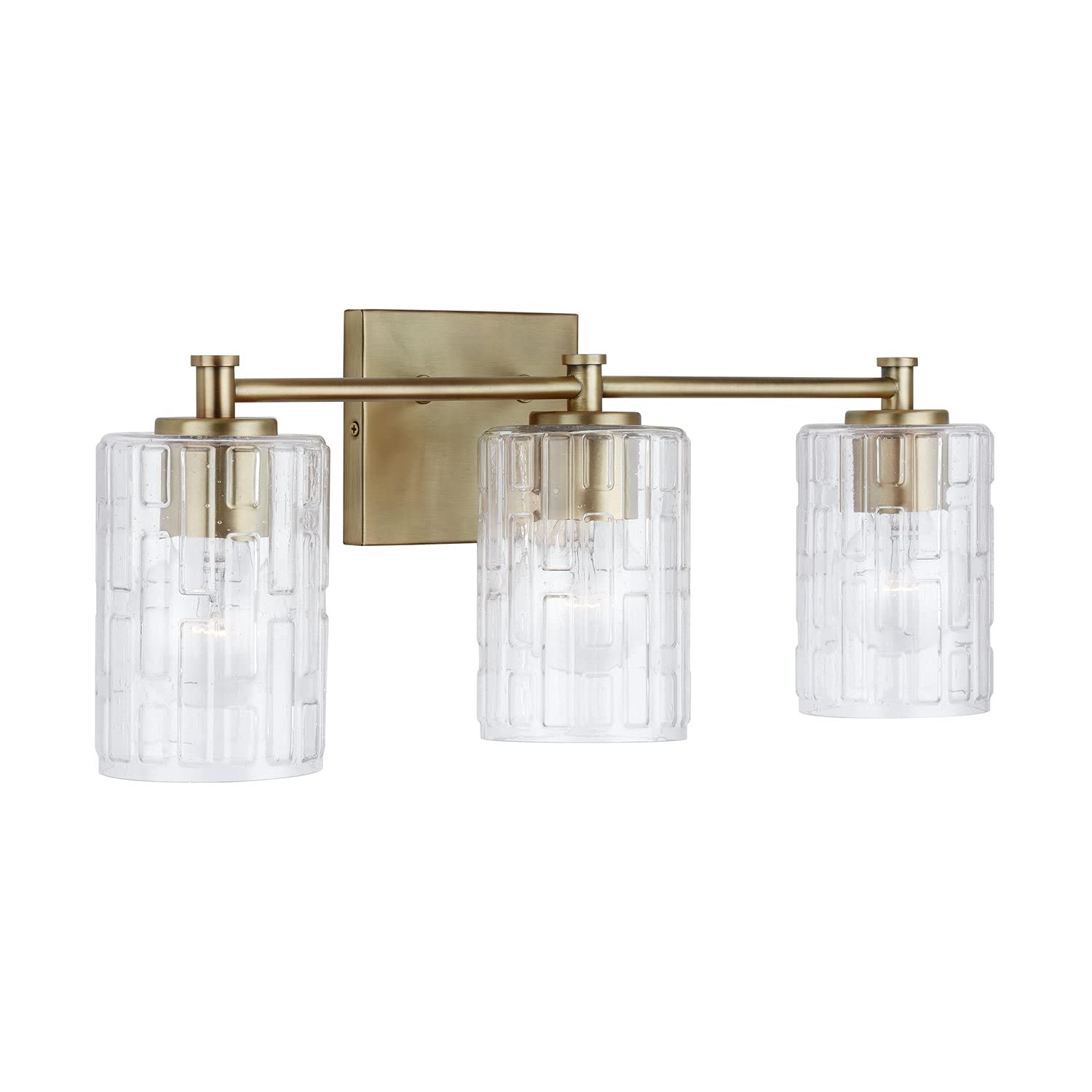 Capital Lighting 138331AD-491 Emerson Embossed Seeded Glass Bath