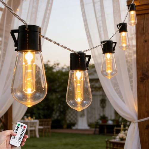 Myhimx Battery Operated Lights Indoor 6.7Ft 10 LED Edison Bulbs