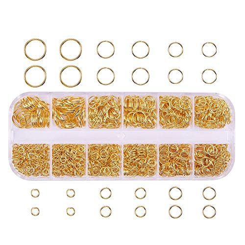 Pandahall 1 Scatola Anellini in Ferro Anellini