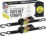 2 Auto Retract NO-RATCHETING Ratchet Straps | 2