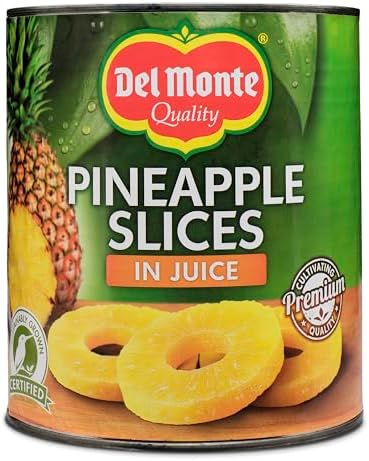 Del Monte Pineapple Slices in Juice, 3 kg