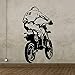 SUPWALS Wandtattoos Offroad Motorradrennen Aufkleber Fahrzeug Motocross Poster Vinyl Wandtattoos Dekor Wandbild Offroad Motorradrennen Aufkleber 20X37Cm