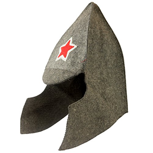 Chapeau de sauna - Modèle Étoile - 100 % coton - Bonnet de sauna en feutre pour femmes et hommes