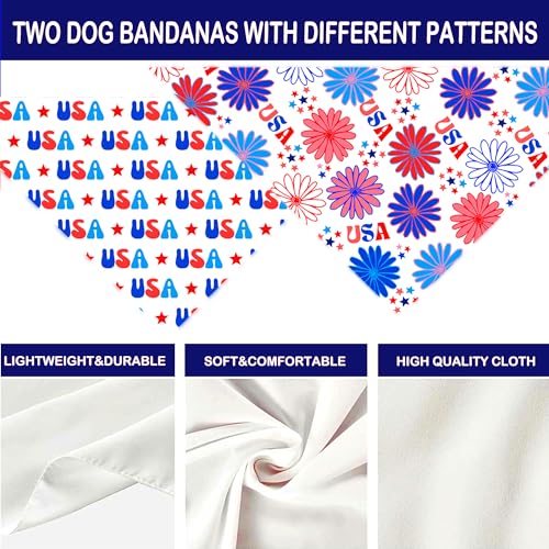 4th-of-July-Dog-Bandanas-2-Pack-Reversible-Stars-USA-Flowers-Scarfs-for-Boy-and-Girl-I-Love-USA-Pet-Scarves-for-Independence-Day-Bandanas-Bulk-for-Small-Medium-Large-Dogs-4th-of-July-X-Large - Cucciolini Doodles   4th-of-July-Dog-Bandanas-2-Pack-Reversible-Stars-USA-Flowers-Scarfs-for-Boy-and-Girl-I-Love-USA-Pet-Scarves-for-Independence-Day-Bandanas-Bulk-for-Small-Medium-Large-Dogs-4th-of-July-X-Large