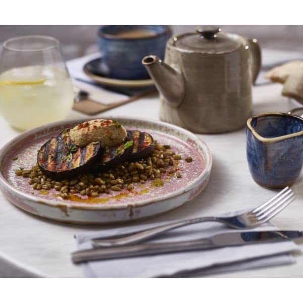 Genware Terra Porcelain, Rose, Low Presentation Plate, 210mm, LP-PRS21, Pack of 6, 210 mm Diameter - Image 3