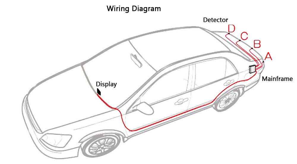Coche Alarma Pantalla LED con 6 Sensores de aparcamiento copia de seguridad de marcha atrás Radar sistema sonido de voz sistema de alarma de alerta